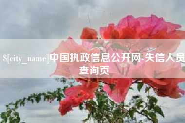 象山中国执政信息公开网-失信人员查询页