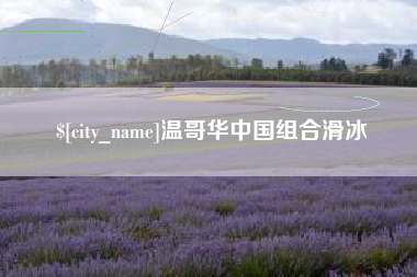 象山温哥华中国组合滑冰