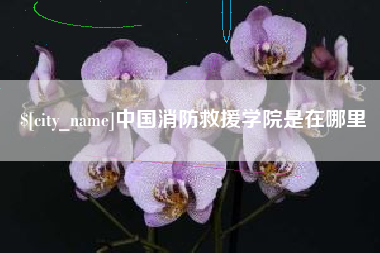 象山中国消防救援学院是在哪里