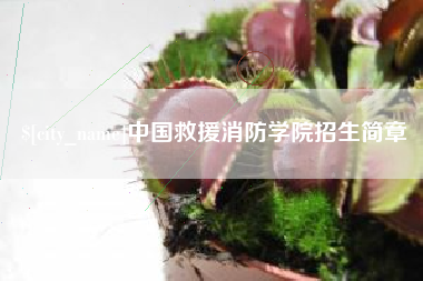 象山中国救援消防学院招生简章