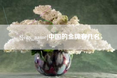 象山中国的金牌有几名