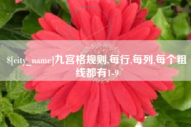 象山九宫格规则,每行,每列,每个粗线都有1-9