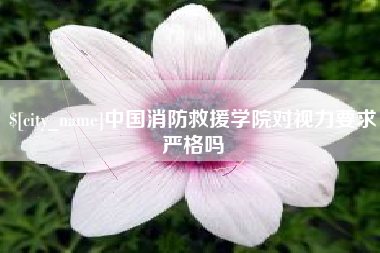 象山中国消防救援学院对视力要求严格吗