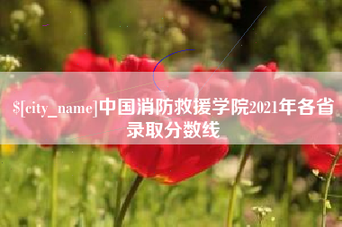 象山中国消防救援学院2021年各省录取分数线