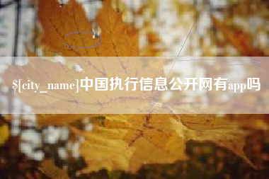 象山中国执行信息公开网有app吗