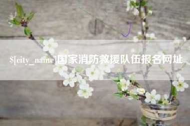 象山国家消防救援队伍报名网址
