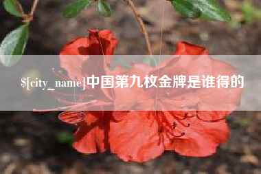 象山中国第九枚金牌是谁得的