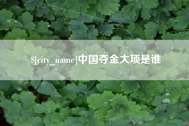 象山中国夺金大项是谁