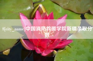 象山中国消防救援学院新疆录取分数