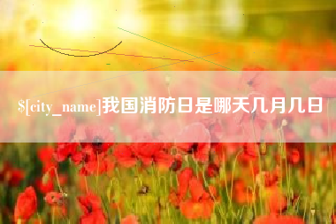 象山我国消防日是哪天几月几日