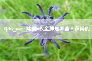 象山中国6枚金牌是哪些人获得的