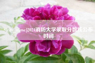 象山2024消防大学录取分数线公布时间