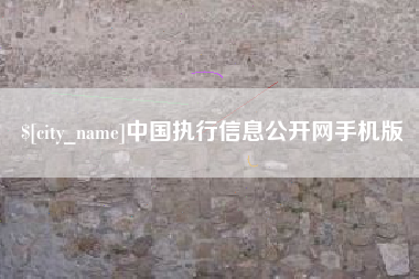 象山中国执行信息公开网手机版