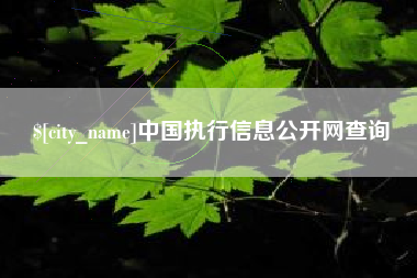 象山中国执行信息公开网查询