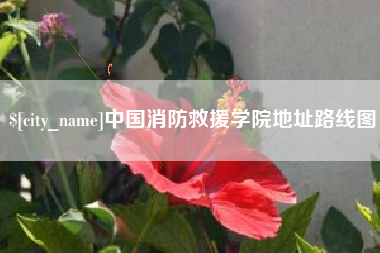 象山中国消防救援学院地址路线图