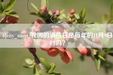 象山我国的消防日是每年的11月9日对吗？