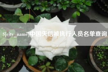 象山中国失信被执行人员名单查询