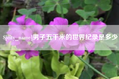 象山男子五千米的世界纪录是多少