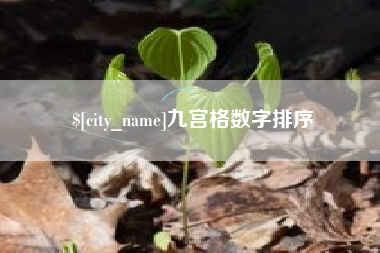 象山九宫格数字排序