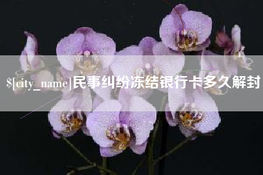象山民事纠纷冻结银行卡多久解封