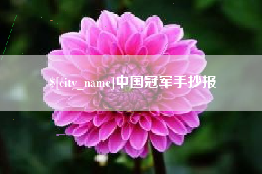 象山中国冠军手抄报