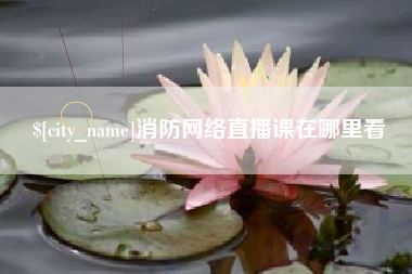 象山消防网络直播课在哪里看