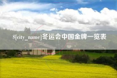 象山冬运会中国金牌一览表