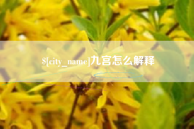 象山九宫怎么解释