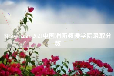 象山2021中国消防救援学院录取分数