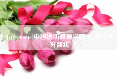 象山中国消防救援学院2021年招生分数线