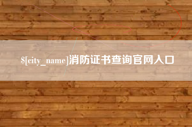 象山消防证书查询官网入口