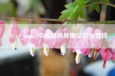 象山中国消防救援学院分数线